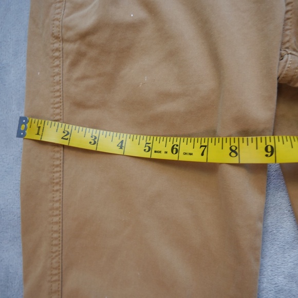 George Painters Pants Mens 30x31 Cognac Chino Trailblazer Brown Slim Straight - Picture 9 of 12
